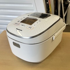 【美品‼️】パナソニック 2019年製 5.5合炊きIH炊飯器 炊飯ジャー 大火力おどり炊き スノーホワイト♪の画像