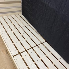 シングルベッドフレーム、マットレスセットの画像