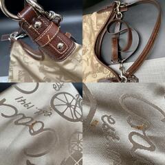 M311 コーチ COACH ショルダーバッグ F14480 ホースアンドキャリッジホーボー ジャガード×レザー ベージュ×ダークブラウン バッグの画像