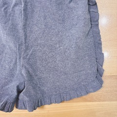 120cm ショートパンツ2枚セット　デニム風　花柄の画像