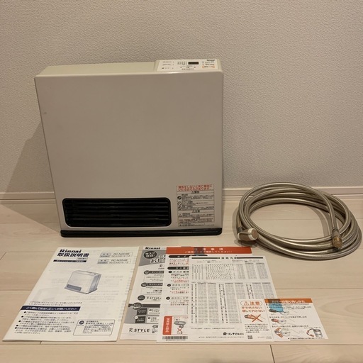 【譲渡済】【即暖】ガスファンヒーター リンナイ RC-N354E★5mホース付で設置場所自由！