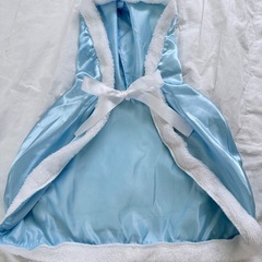 水色プリンセスドレスとケープセット　140cmの画像