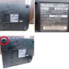 makita 純正 急速充電器 DC18RC T AC100V専用 7.2-18V用 中古 動作品 電動工具 DIY マキタ 苫小牧西店の画像