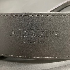 2510-004 A.la Malva イタリア製サコッシュ ショルダーバッグ ブラック 中古美品 の画像