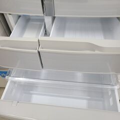 J1560【リユースのサカイ柏店】Panasonic　パナソニック　6ドア冷蔵庫　NR-FV45V6-H　観音開きタイプ　2020年製 クリーニング済み　参考価格122,800円の画像