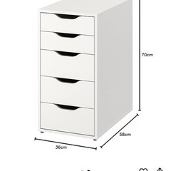 IKEA (イケア) ALEX/アレクス 引き出しユニットの画像