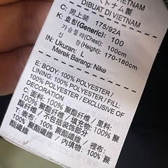 Nike Golf ナイキゴルフ　メンズ 中綿ベスト AEROLOFT サイズL ブラック 黒 NIKE ナイキ ゴルフ ダウンの画像