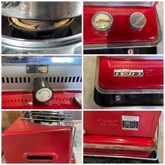 トヨストーブ　RS-10A  石油ストーブ　赤　当時物　昭和レトロ　ジャンク扱いの画像