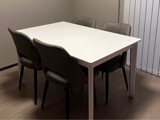 【取引終了】ダイニングテーブル、チェア4脚セット