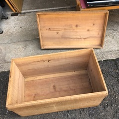 道具入れの木箱❣️昭和レトロ❣️サイズ:64X 35✖️35cm超お買い得品NO：3990の画像