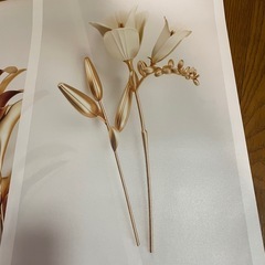 ウォールアート　お花のポスター　3枚セットの画像