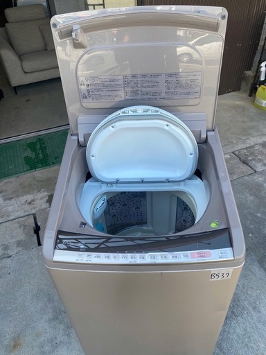 NO B537?福岡市内配送設置無料✨?BW-DV100C 縦型洗濯乾燥機 ビートウォッシュ シャンパン [洗濯10.0kg /乾燥5