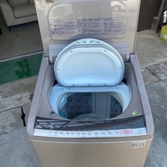 NO B537🌈福岡市内配送設置無料✨🌈BW-DV100C 縦型洗濯乾燥機 ビートウォッシュ シャンパン [洗濯10.0kg /乾燥5.5kg /ヒーター乾燥(水冷・除湿タイプ) /上開き]の画像
