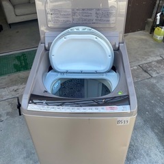 NO B537🌈福岡市内配送設置無料✨🌈BW-DV100C 縦型洗濯乾燥機 ビートウォッシュ シャンパン [洗濯10.0kg /乾燥5.5kg /ヒーター乾燥(水冷・除湿タイプ) /上開き]の画像