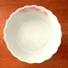 花柄 脚付きデザートカップ 2客セットの画像