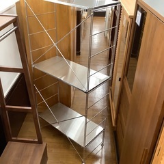 無印良品 3段ステンレスユニットシェルフ【トレファク 川越店】の画像