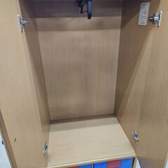リサイクルショップどりーむ荒田店　No4841　収納ラック　衣類収納　子供部屋収納　※右側面一部破損あり(´;ω;｀)の画像