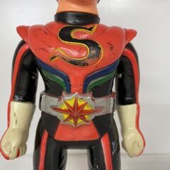 希少 当時物 仮面ライダーストロンガー 約23ｃｍ ソフビ 面取れ 石森プロ 当時物 札幌市手稲区の画像