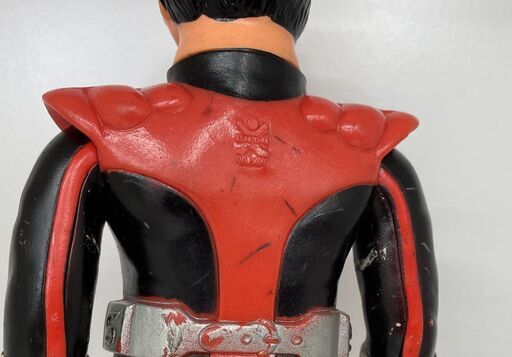 希少 当時物 仮面ライダーストロンガー 約23ｃｍ ソフビ 面取れ 石森プロ 当時物 札幌市手稲区