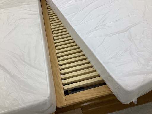 【トレファク　ラパーク岸和田店】シングルベッド　無印良品　木製　ナチュラル