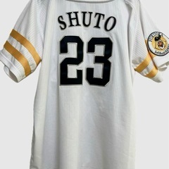 美品　福岡ソフトバンクホークス 周東右京 ユニフォーム　L 美品未着用 福岡ソフトバンクホークス 周東右京 ユニフォーム L