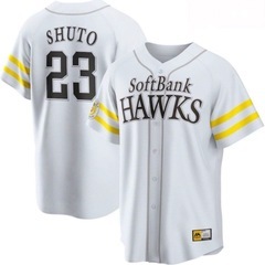 【新品未開封】福岡ソフトバンクホークス 周東佑京 ビジターユニフォーム L 新品未開封】福岡ソフトバンクホークス 周東佑京 ビジターユニフォーム