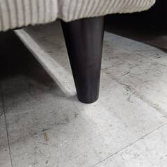 リサイクルショップどりーむ荒田店　No4827　コーデュロイソファ　３人掛け　ベージュの画像