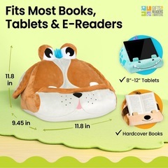 新品未使用　ぬいぐるみ　選べる2種　タブレットスタンド 枕 ふわふわ 3ポッケ付き アニマルの画像
