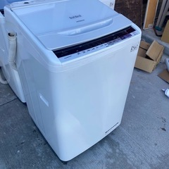 NO B543🌈福岡市内配送設置無料✨🌈BWV80BE5W 洗濯機 8.0kg HITACHI 日立 BW-V80BE5-W エアジェット乾燥 ナイヤガラビート洗浄の画像