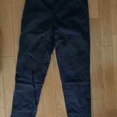 黒いストレッチパンツ2点セットの画像