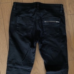 黒いストレッチパンツ2点セットの画像