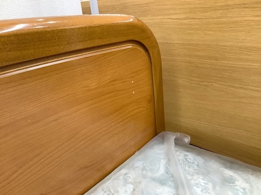 【トレファク　ラパーク岸和田店】ダブルベッド　FRANCE BED ナチュラル