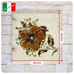 150角タイル　花柄　70枚セットの画像