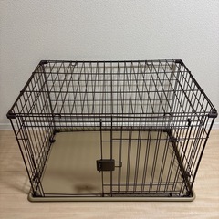 ⭐️ペットケージ ゲージ ブラウン 屋根付き　犬 ⭐️の画像