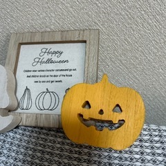 美品✨ハロウィン　木製　3点セットの画像