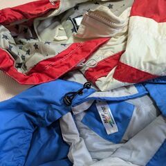 双子　スキーウエア　スノーウエア　防寒具　90センチの画像