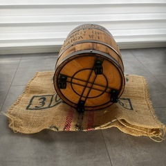 コーヒー樽&コーヒー麻袋の画像