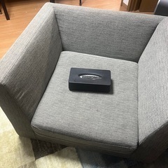 ソファ　1人掛け　1人用　グレーの画像