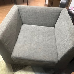 ソファ　1人掛け　1人用　グレーの画像