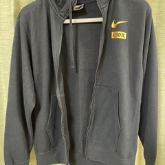 Nike フラッグデザイン ジップアップパーカー　国旗ゴールドロゴ　M  黒 パーカー ナイキ NIKE M ブラックの画像