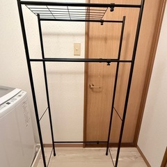 ランドリーラック 洗濯機上収納の画像