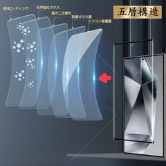 新品！2+2枚セット対応 Galaxy S24 Ultra 5G ガラスフィルム 2枚の画像