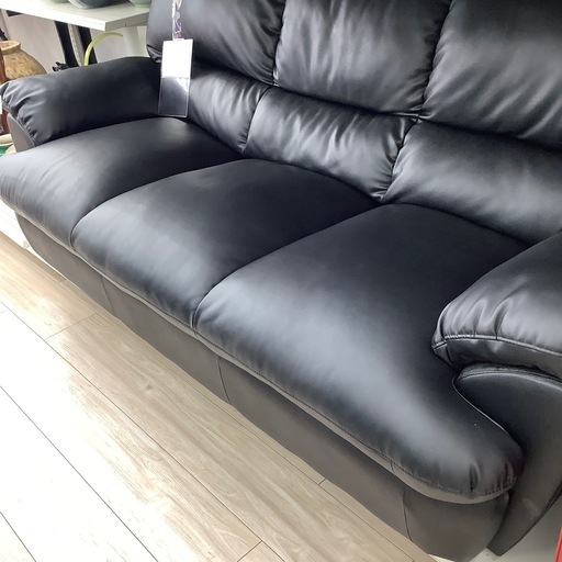 3人掛けソファー(ブラック)のご紹介！（トレファク寝屋川）