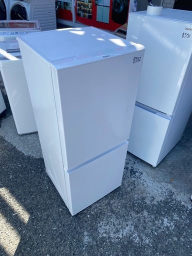NO B552?福岡市内配送設置無料✨?AQR-13E8 126L 2ドア 冷凍冷蔵庫 ホワイト　2022年