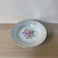 マルミツ 花柄陶器皿4枚セット 直径約24cmの画像