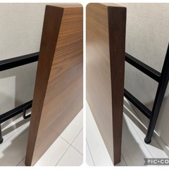 ニトリ　昇降ダイニングテーブル　アクティブ　ウォルナットの画像