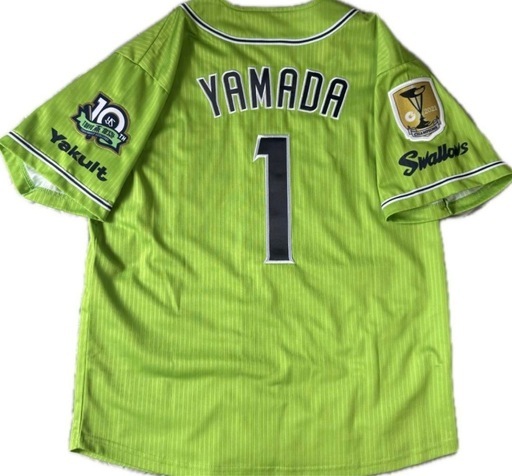 美品未着用　東京ヤクルトスワローズ　山田哲人　燕パワー　ユニフォーム　M 美品未着用 東京ヤクルトスワローズ 山田哲人 燕パワー ユニフォーム M