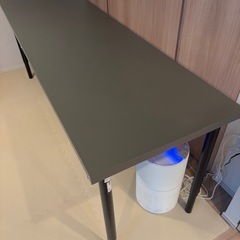 IKEA 　長いテーブル　グレーの画像