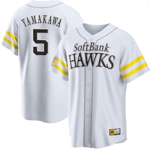 美品未着用　ソフトバンクホークス 山川穂高ユニフォーム　サイズXL