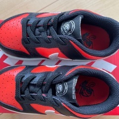 新品未使用品✨１４センチ⭐︎Nike Dunk Low TDE 赤黒 スニーカーの画像